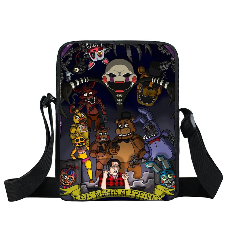 XKB FLD5 Five Nights at Freddy сумка через плечо FNAF сумка через плечо Five Nights at Freddys детская Подарочная мини-сумочка - Цвет: XKB FLD5