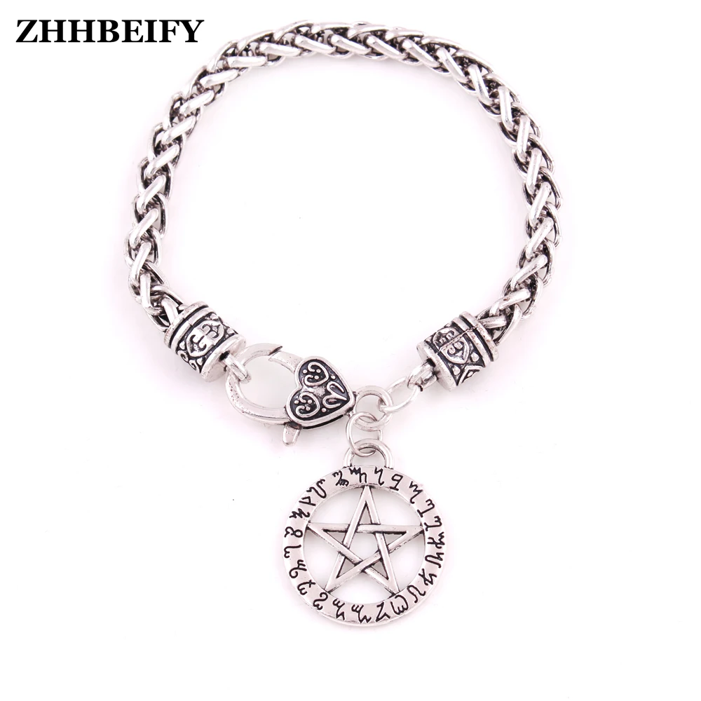 WITCH RUNE кулон Пентакль ANGELIC Theban Talisman ожерелье в виде пшеничного колоска - купить по