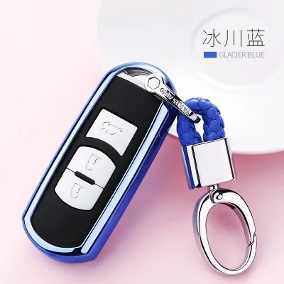 TPU чехол для автомобильных ключей для мазда 6 Мазда 3 CX-5 CX-7 CX-9 корпус для автомобильного ключа подходит для мазды 323 626 Familia CX-3 брелок