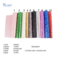 12pcsset a4 glitter synthetic shiny leather fabric artificial leather faux leather diy craft supplies handicraft accessories