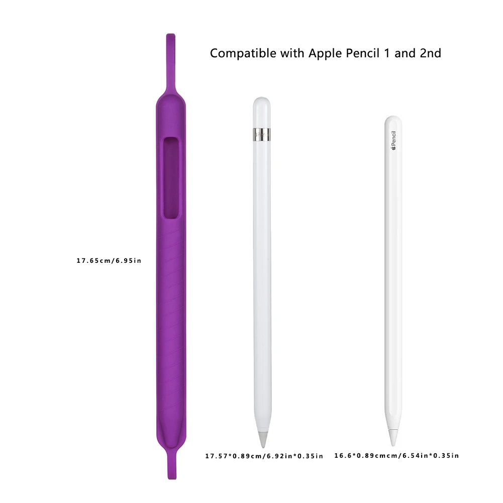 Мягкий силиконовый чехол-карандаш для Apple Pencil поколения 1 поколения 2, защитный чехол 360