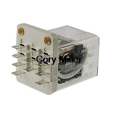 

JQX-38F 3Z 12 DC Coil 40A 11 Pin 3PDT PCB Type Power Relay 3 NO 3 NC