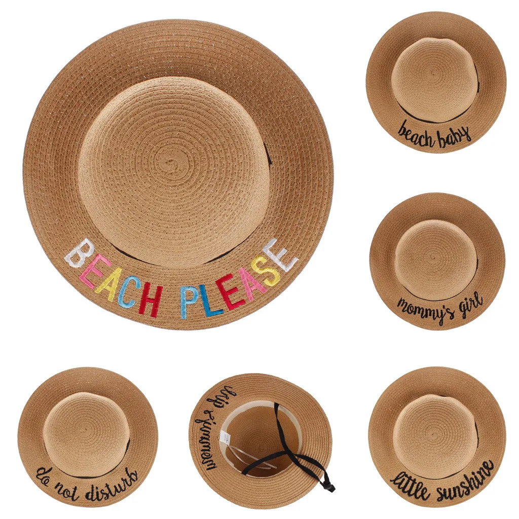 Летняя Детская шляпа кепки летняя дышащая соломенная для мальчиков и девочек