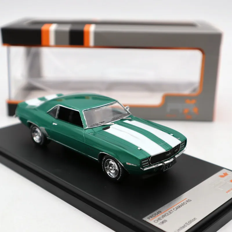 Premium X 1:43 For Chevrolet Camaro RS 1969 Metallic Green PRD549 Diecast Models Limited Edition Collection |