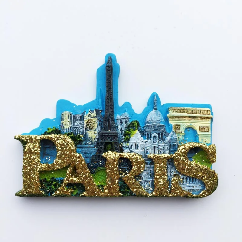 Lychee Франция Париж пейзаж магнитная наклейка на холодильник известный ландшафт