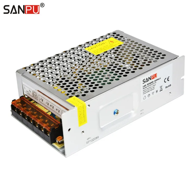 Sanpu smps 5 V DC 100 W импульсный источник Питание 20A постоянного Напряжение один Выход AC/DC траснформатор Driver 80 Вт 16A в помещении для светодиодов
