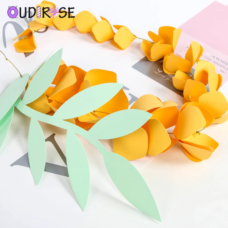 OUDIROSE DIY висячая бумага цветочный занавес Wisteria набор для свадьбы питомник Весна