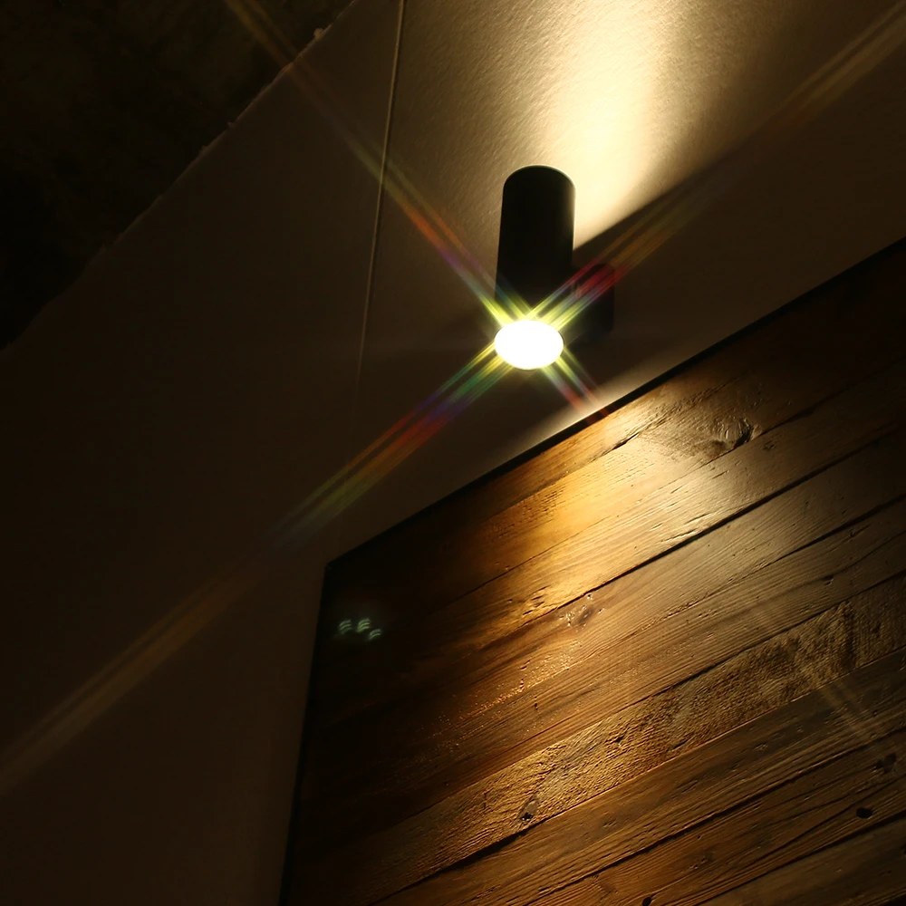 

Outdoor Decorative IP65 Waterproof Wall Lamp Up Down Dual-Head Aluminum Cylinder COB LED 6W Porch Lights AC 85-265V