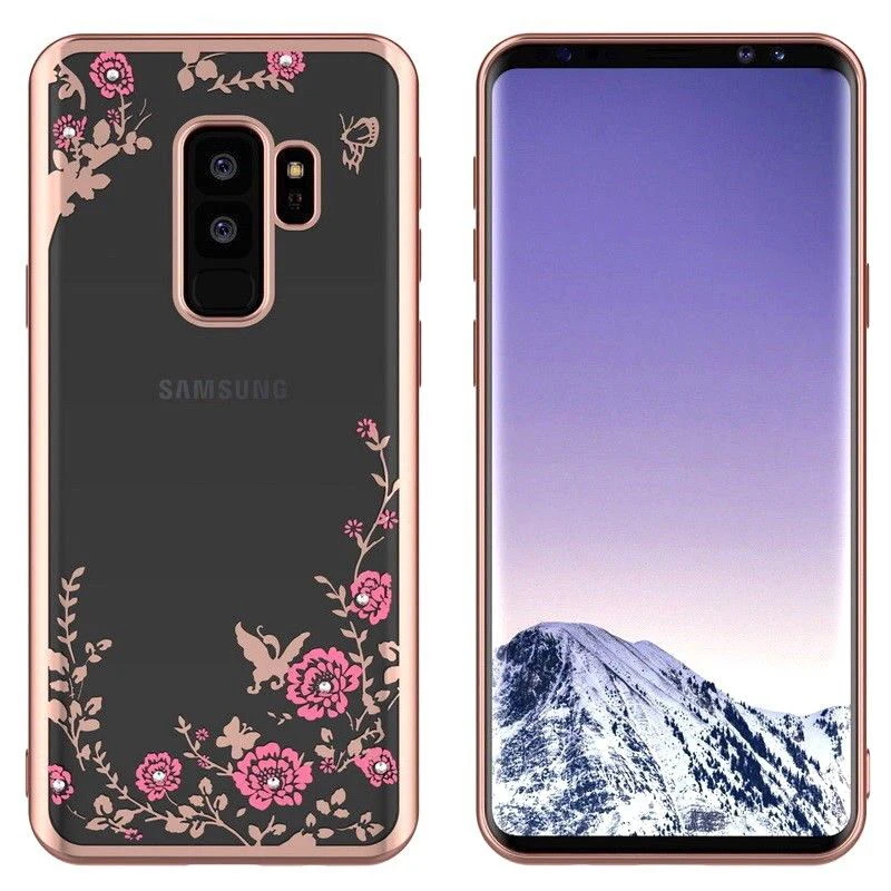 Цветок чехол для samsung Galaxy Note 9 8 S9 S8 плюс A6 A8 + J4 J6 J8 J3 2018 J5 J7 2017 S6 S7 покрытие края TPU