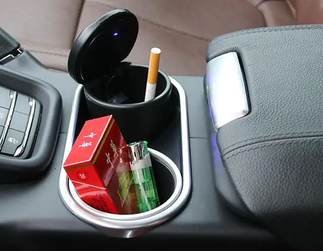 Новый стиль автомобильный пепельница синий светодиод для Peugeot 107 108 206 207 301 406 407 SW 607