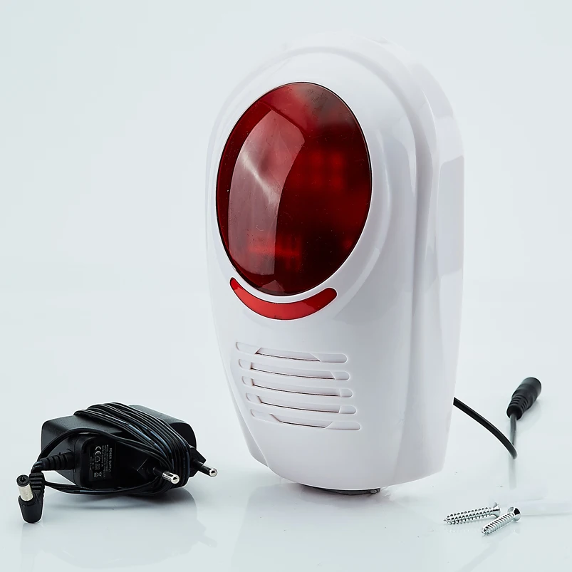 Уличная Беспроводная мигающая сирена 315 МГц дБ Стробоскопическая светильник вая