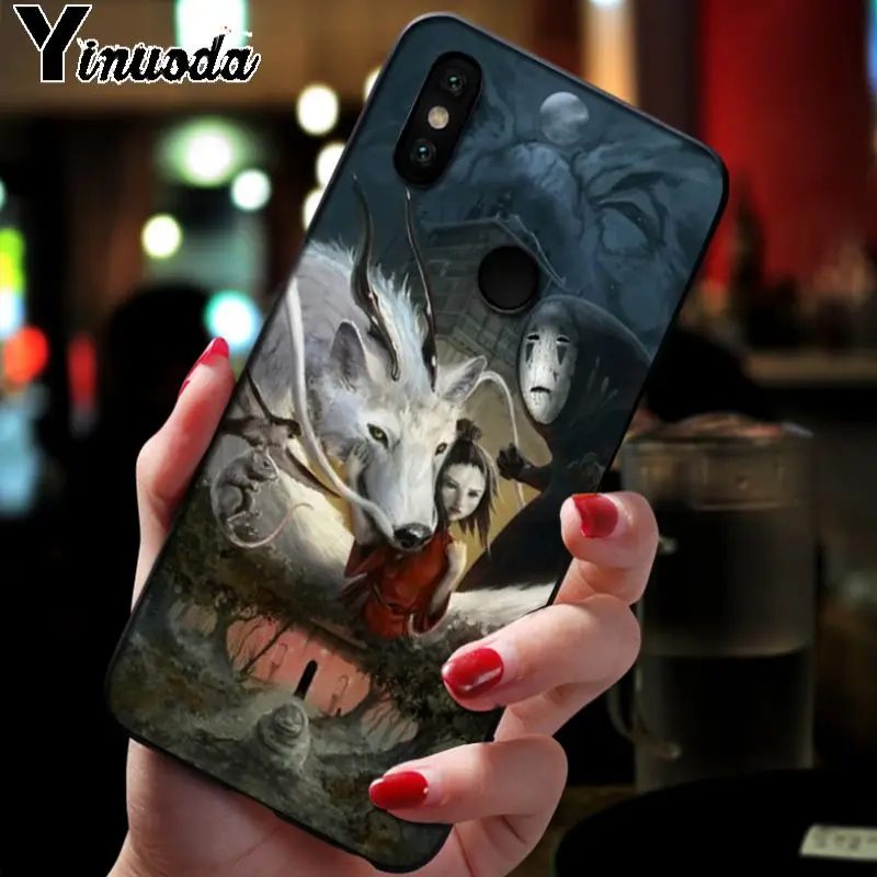 Yinuoda Тоторо Тихиро аниме Ghibli Миядзаки чехол для телефона для xiaomi redmi7 5plus 6a 4x go note5 note7 note6pro mi8se 9se крышка