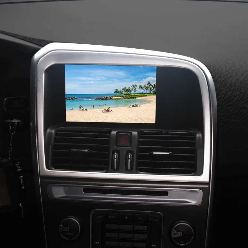 1 шт. для Volvo XC60 2010- нержавеющая сталь центральная консоль окантовка навигатора рамка отделка авто аксессуары
