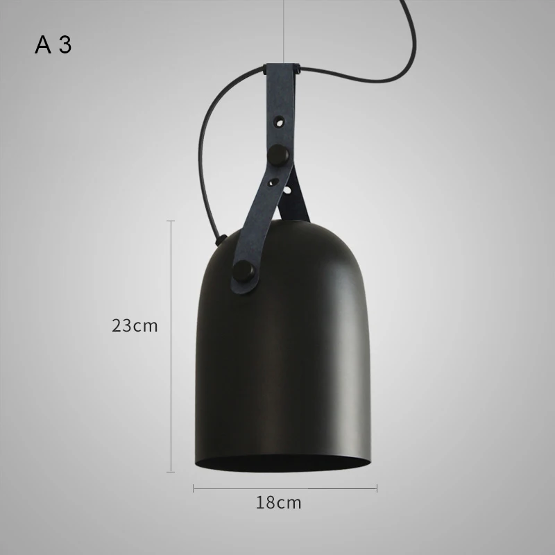 Black A3 Lamparas de Techo винтажные подвесные светильники, кухонная Подвесная лампа, подвесной светильник в стиле лофт, ретро промышленная лампа, осветительные приборы E27 - Цвет корпуса: Black A3