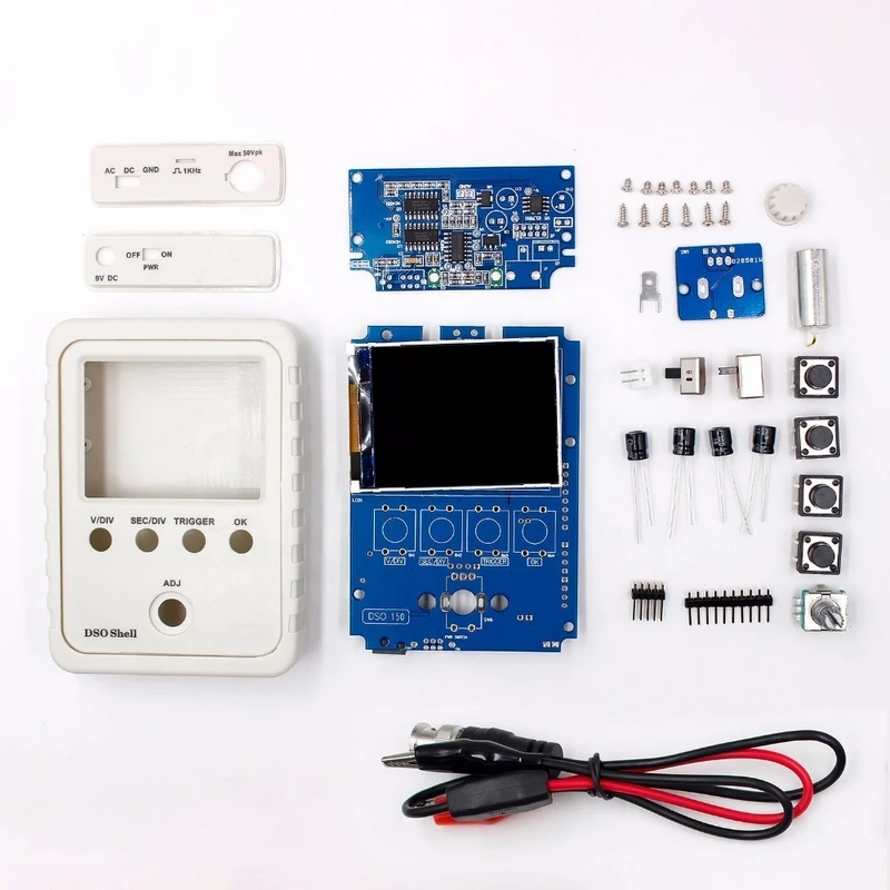 Цифровой Tech DS0150 15001K DSO-SHELL(DSO150) DIY Kit осциллограф с корпусом Чехол Коробка Электрические измерительные приборы
