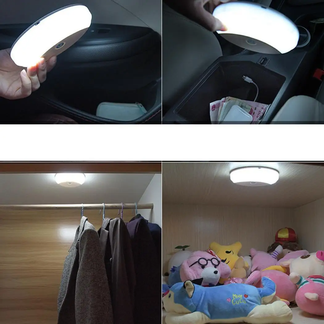 Автомобильный потолочный плафон для чтения Магнитный перезаряжаемый около 4