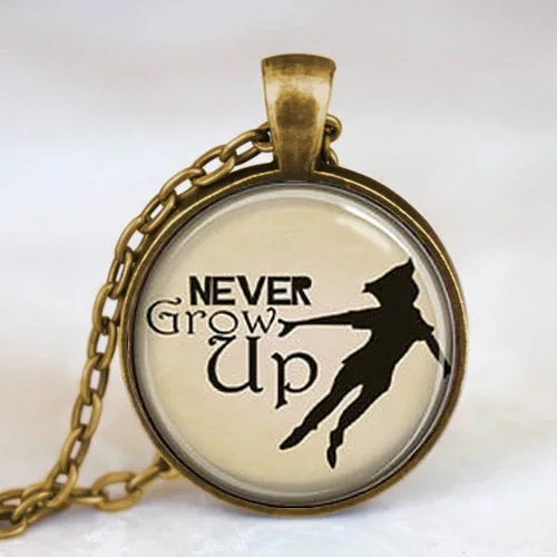 Цепочка с подвеской питер пэн для косплея стимпанк из фильма сша Never Grow Up ожерелье