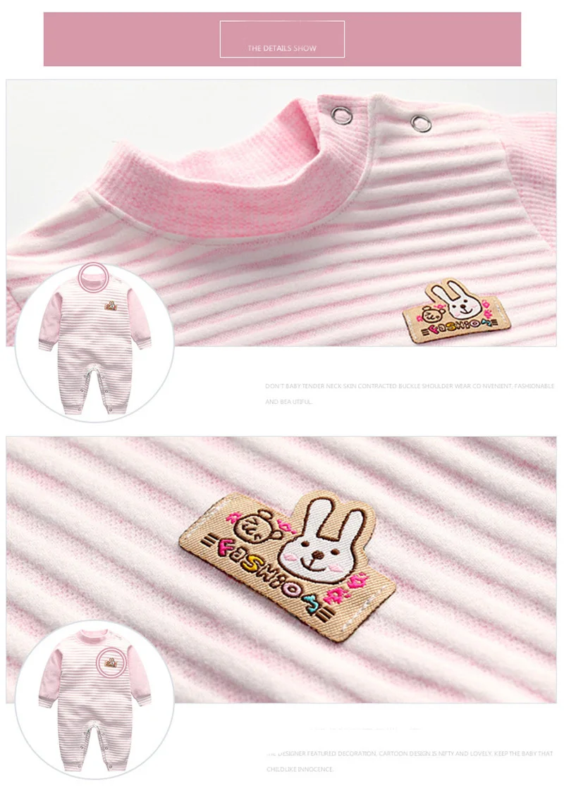 BibiCola/весенне осенние комбинезоны для новорожденных хлопковые пижамы маленьких