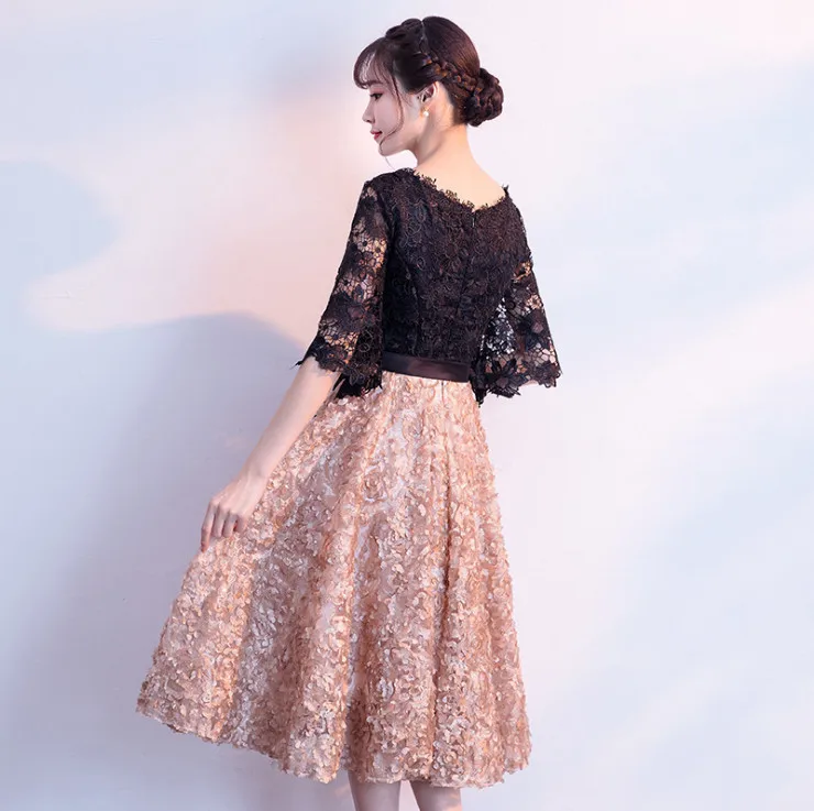 Женское вечернее платье длинное для выпускного бала контрастный цвет|prom dresses|short