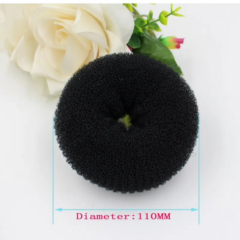 3 Размеры аксессуары для волос Новая Женская Девушки Волосы Donut кольцо Shaper Styler чайник коричневый, Черный Бежевый по выбору