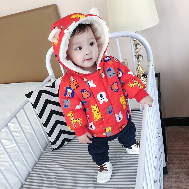 Детская плюшевая куртка для мальчиков детская одежда детское зимнее пальто