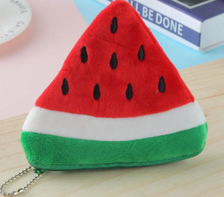Kawaii 11 см 4 дизайна фруктовый подарочный пакет. Женская плюшевая Сумочка для монет