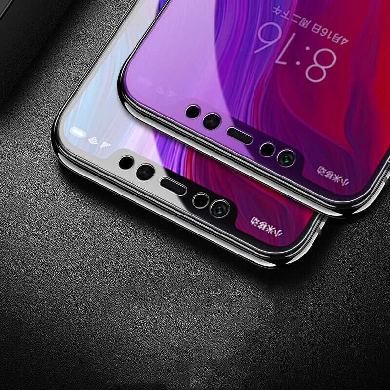 EXUNTON 2.5D 9H фиолетовое анти синее закаленное стекло для Xiaomi mi 8 8SE Lite Pro 8Lite 8Pro