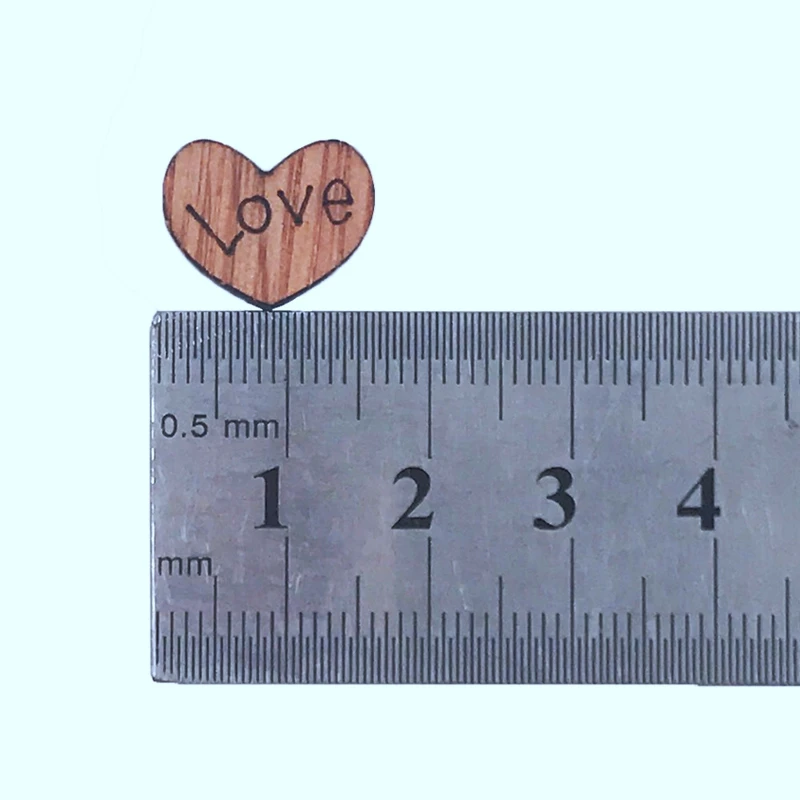 Свадебные украшения 100 шт деревенские деревянные с сердечком винтажные для