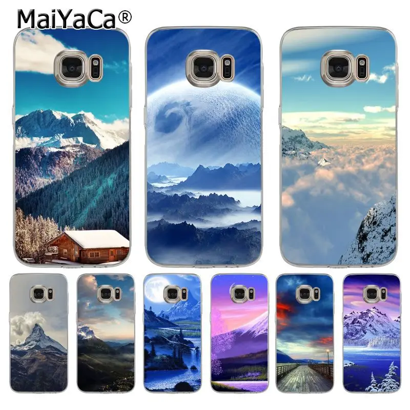 Чехол для телефона MaiYaCa mountain top peak clouds sky stones distance height dreams samsung galaxy s7 s6edge plus s5 s8 plus|case