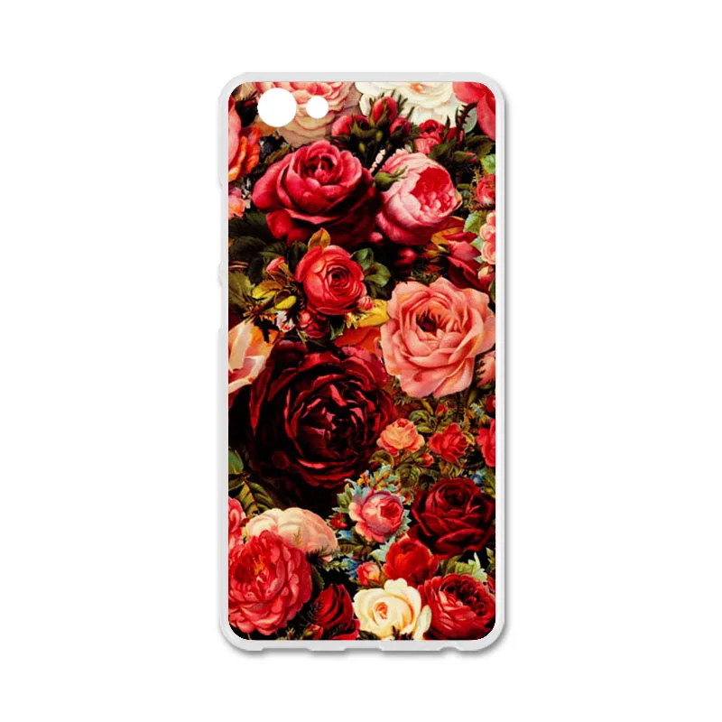 C046 TPU чехол s для Vivo Y71, силиконовый чехол-бампер с цветочным рисунком для Vivo Y71i, 6,0 дюймов, чехол для телефона, мягкая задняя крышка, Fundas - Цвет: C046