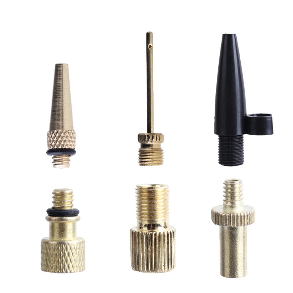 Bike Car Copper Valve Adapter Tire Converter Inflator Pump Needle Nozzle- Accessories | Спорт и развлечения
