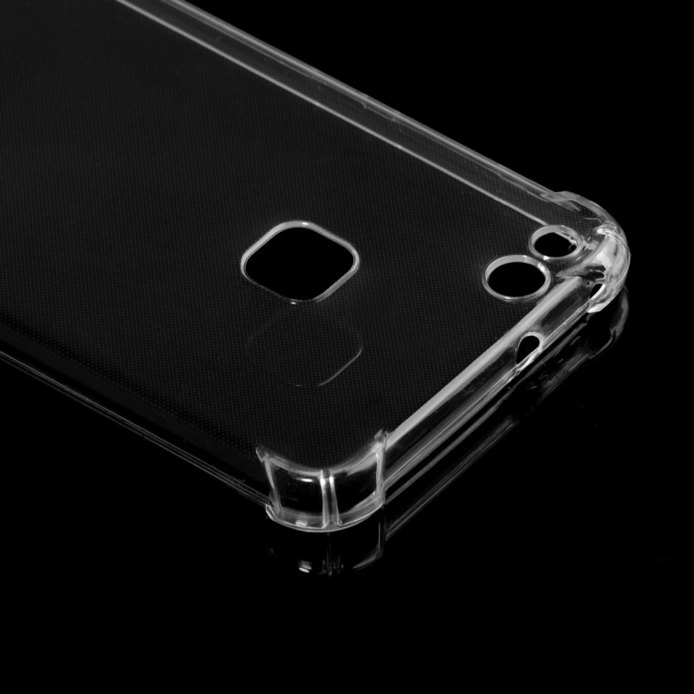 High quality transparent reinforced Anti-falling Soft Silicone phone case For Huawei P10 Lite coque fundas etui cover cases |