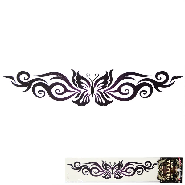 Мода Сексуальная красивая черная бабочка Талия Водонепроницаемый временная