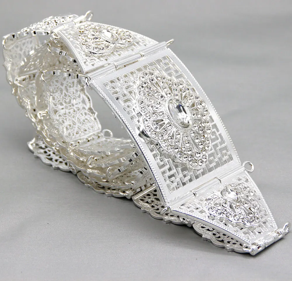 belt0843silver SUNSPICE-MS, элегантный металлический пояс, стразы, для женщин, золотой, серебряный цвет, Дубай, свадебные украшения, Morocco body chain - Окраска металла: belt0843silver