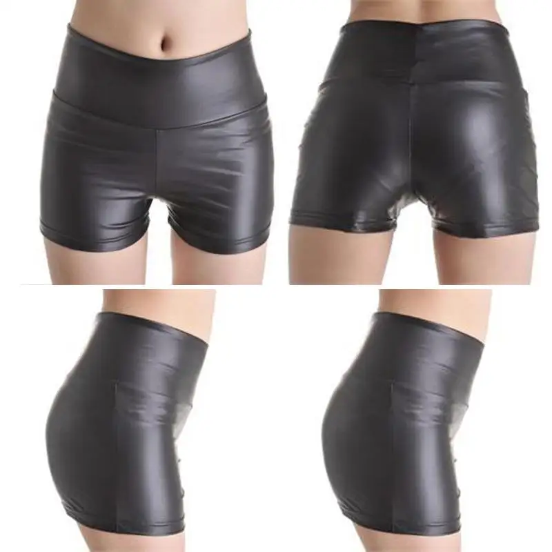 Новые Сексуальные женские шорты облегающие осенне зимние из искусственной кожи