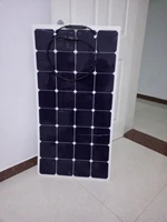 factory direct sales price 100w flexible solar panels solar charger with front connection box or black connection box