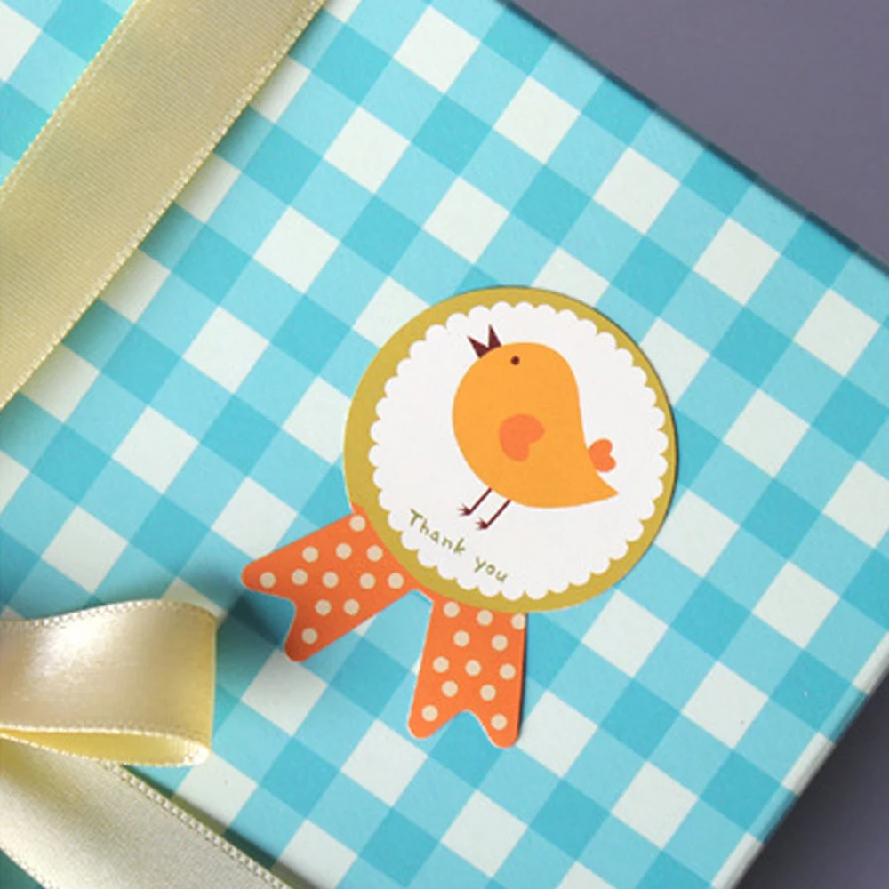 120 шт. медаль с рисунком курицы спасибо этикетка для еды секционная этикетпосылка