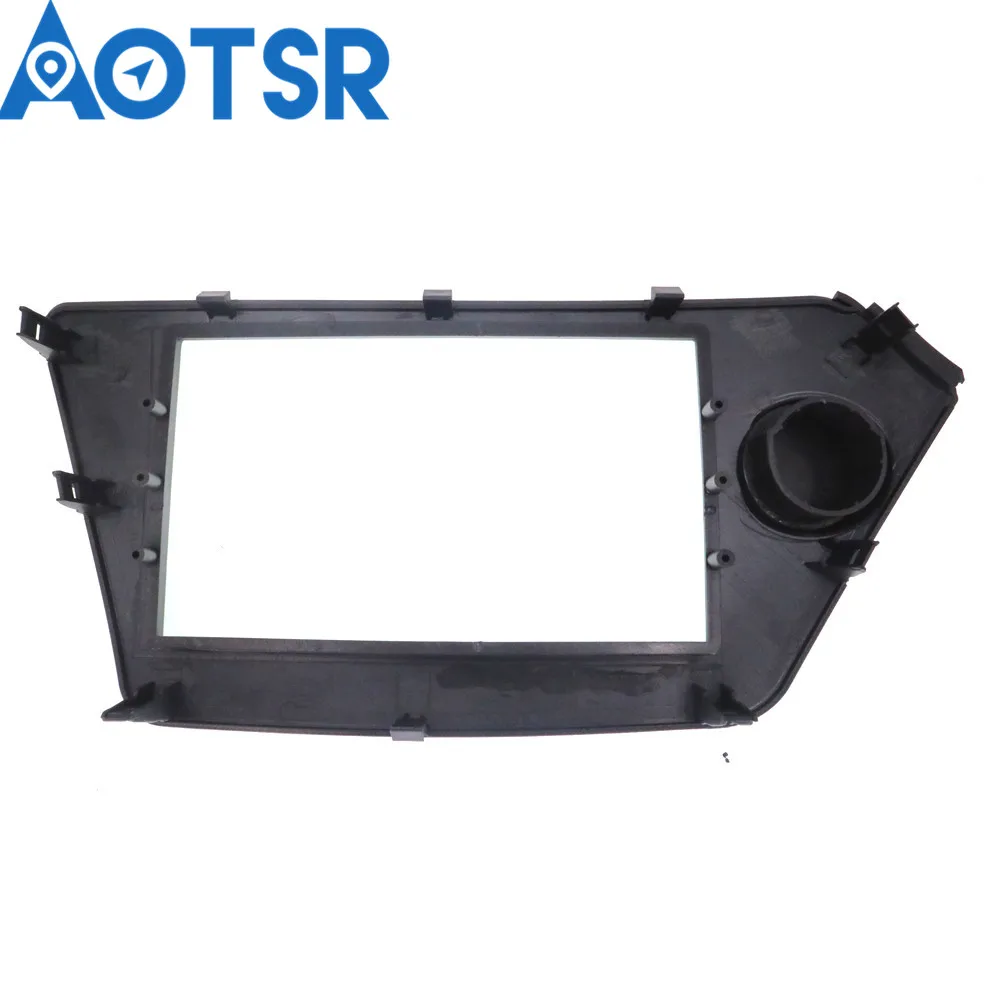 Двойная Автомобильная аудиорамка Din для KIA Rio(QB) 2011-; K2(QB) 2011+ панель GPS Dash Trim Kit адаптер окружающего звука пластина DVD