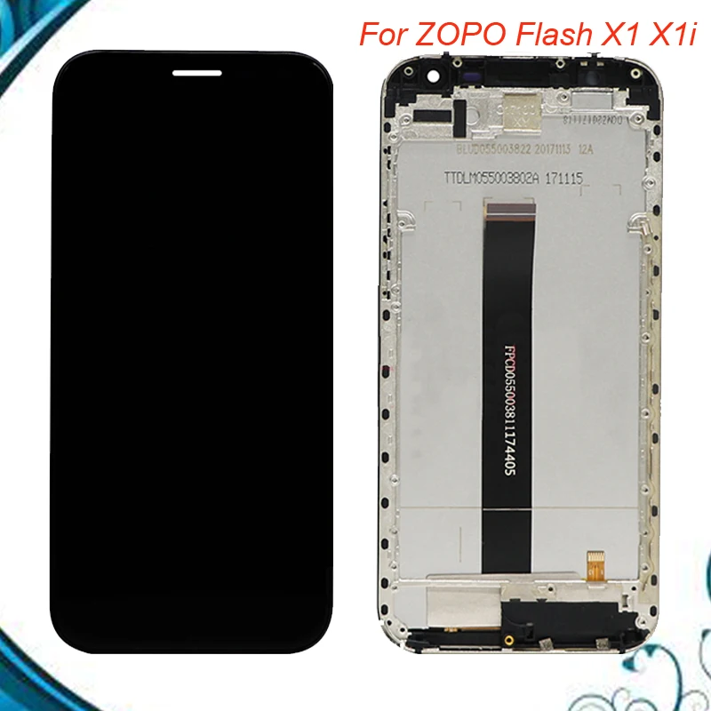100% протестирован ОК для ZOPO Flash X1 X1i ЖК дисплей сенсорный экран дигитайзер с рамкой