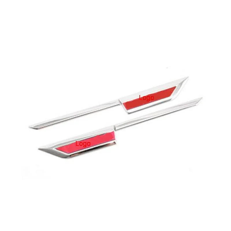 silver and red Tonlinker наружная дверь автомобиля рядом с крышкой Наклейка для Nissan ALTIMA автомобильный Стайлинг 4 шт. наклейка из нержавеющей стали - Цвет: silver and red