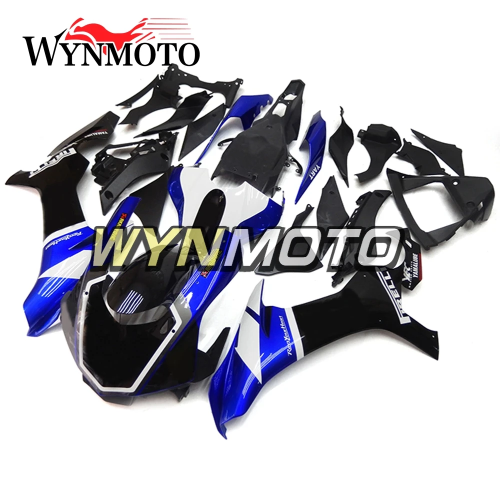 

Полный комплект обтекателей для Yamaha YZF1000 2015-2016 R1 15 лет 16 инъекций ABS пластмассовые рамки кузова Cowling синий черный чехол