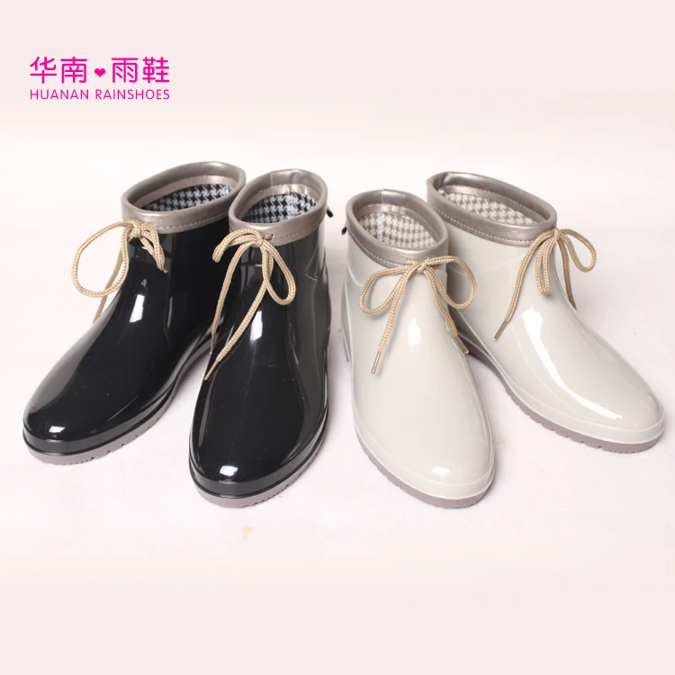 Декоративные весенние сапоги Duantong обувь на низком каблуке для воды модные