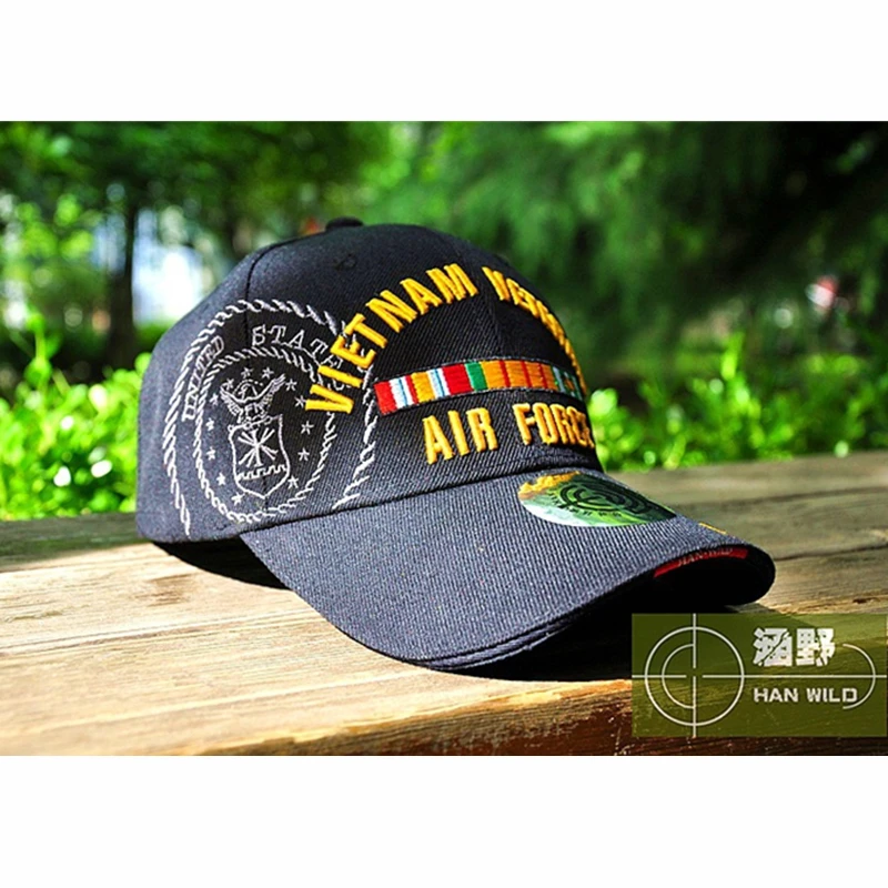 New WW2 Vietnam Vintage Bone Gorras Air Force Cap Snapback Outdoor Sports USA Baseball US Army Hats Adjustable Strap Back | Аксессуары