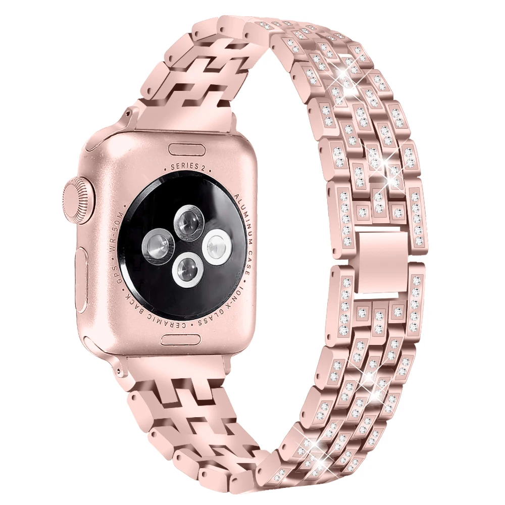 JOYOZY женский браслет для Apple Watch 38 мм/40 мм регулируемый ремешок из нержавеющей стали для iwatch серии 4 5 3 2 1