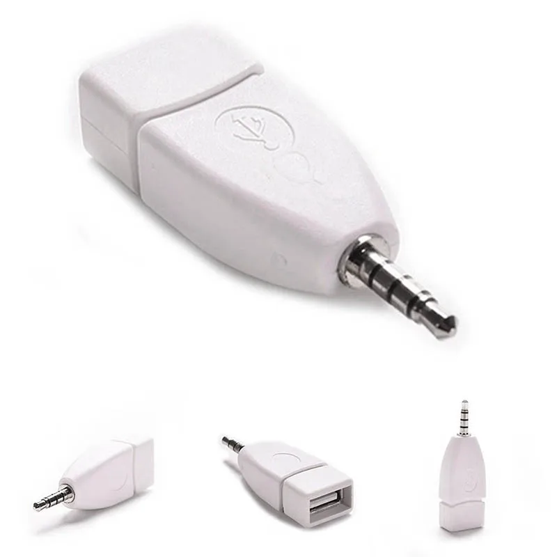 Горячий конвертер адаптер USB 2 0 Женский на 3 5 мм Мужской AUX аудио прочный