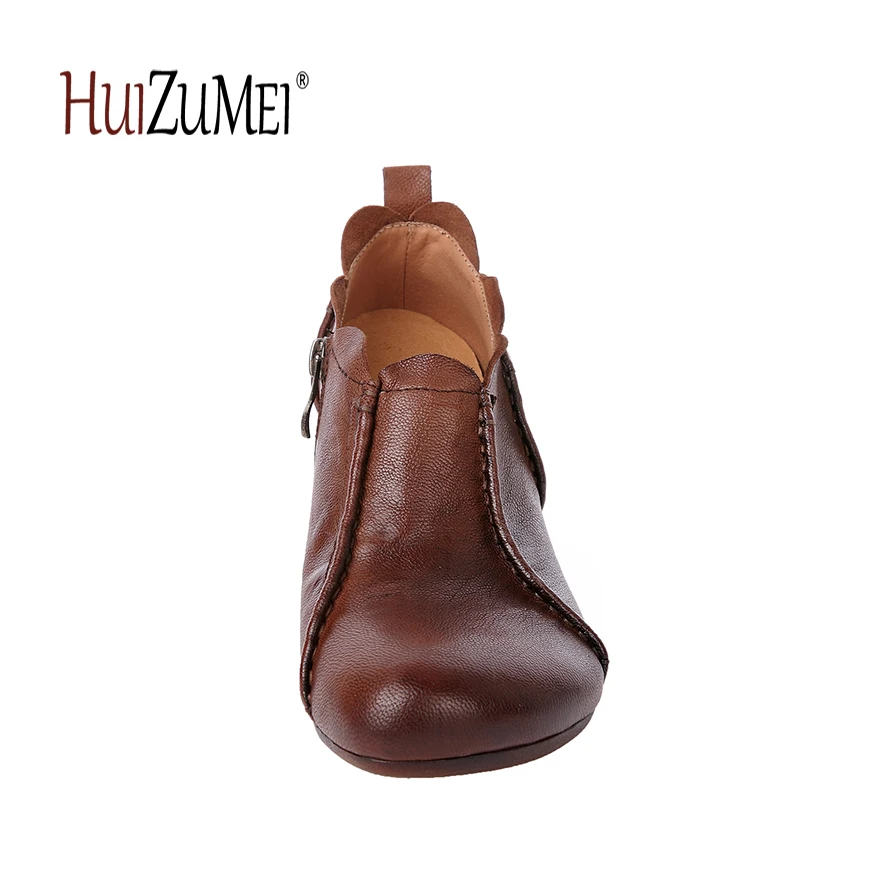 HUIZUMEI/Новинка Повседневная оригинальная женская обувь ботильоны для женщин из