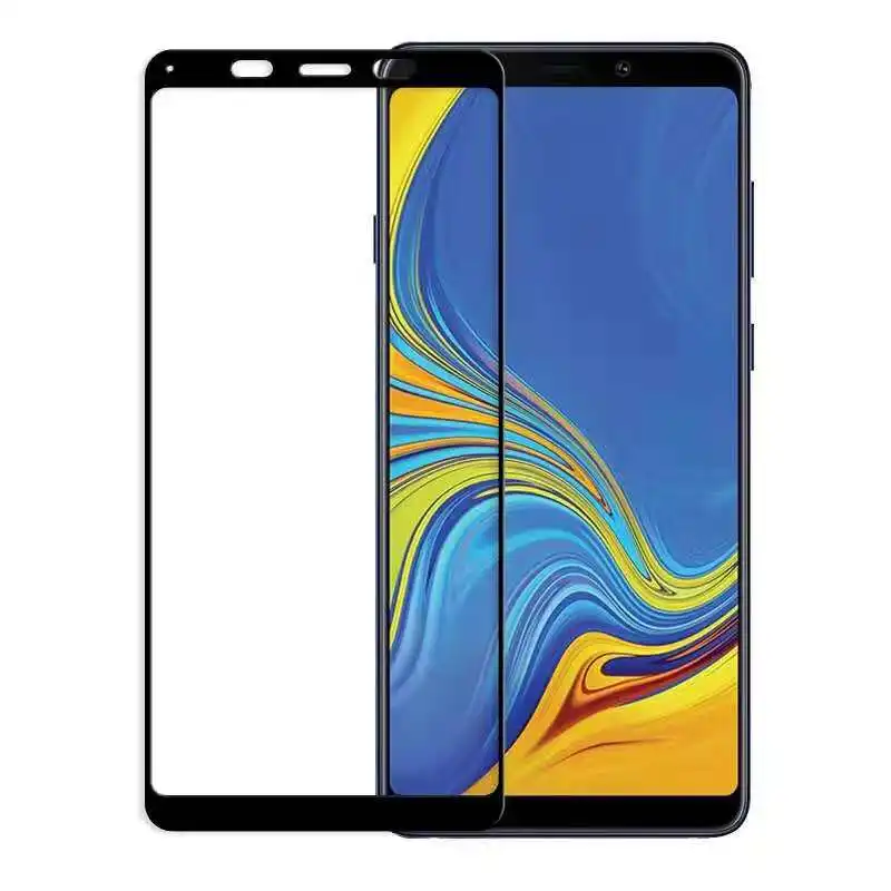 Полноэкранное защитное закаленное стекло 2.5D для Samsung Galaxy A9 2018 A9S полноразмерная