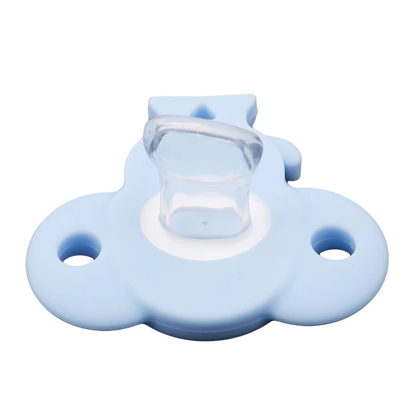 Милая Детская соска в форме слона розовая/синяя силиконовая Ортодонтическая