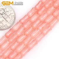 gem inside 3x5mm3 5x4mm red pink white tulip flower shape coral beads for jewelry making beads bracelet 15inch diy beads