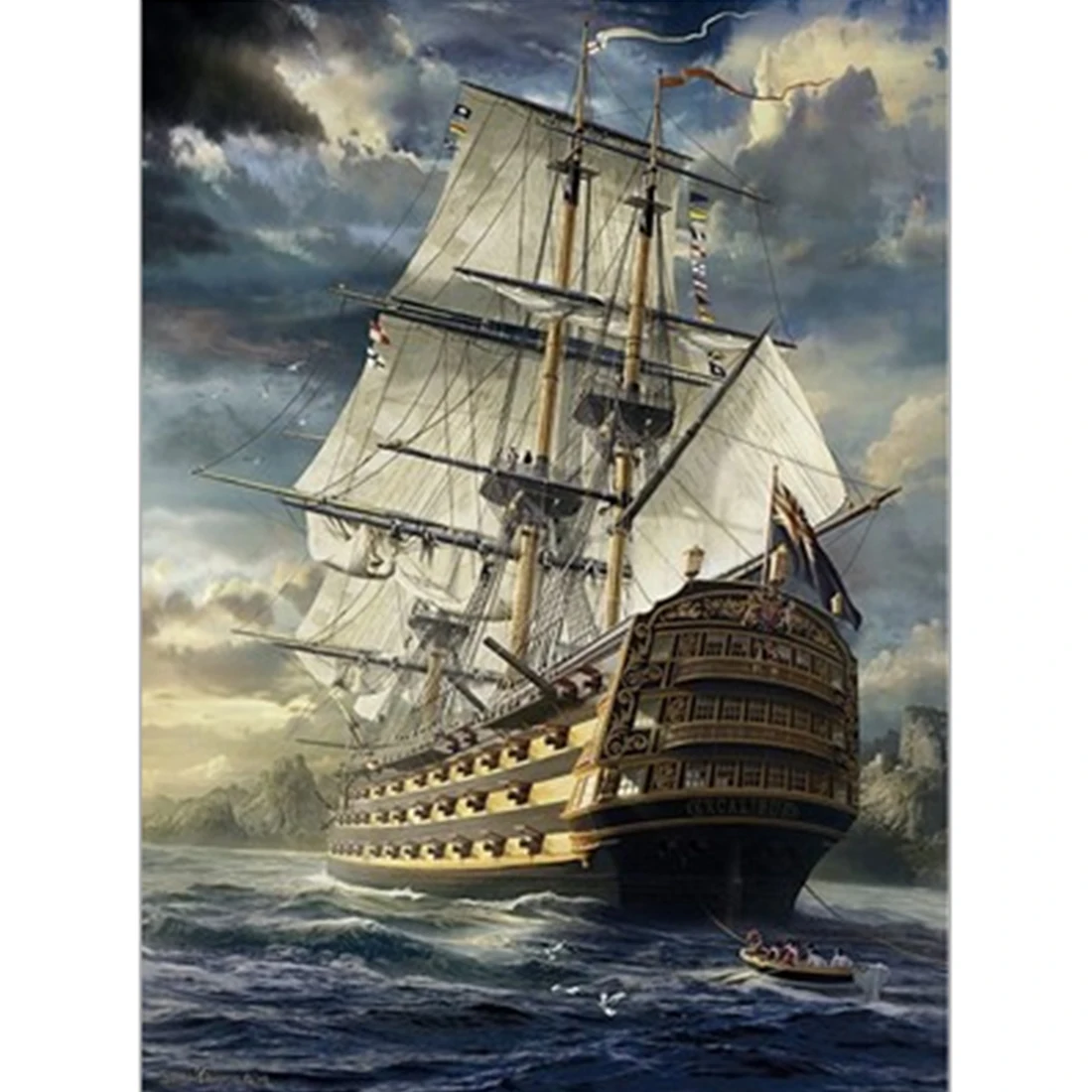Sailing Pattern 1000 шт взрослые общие головоломки красивый узор Маленький кусок головоломки игрушки Детские Развивающие головоломки игрушки для взрослых - Цвет: Sailing Pattern
